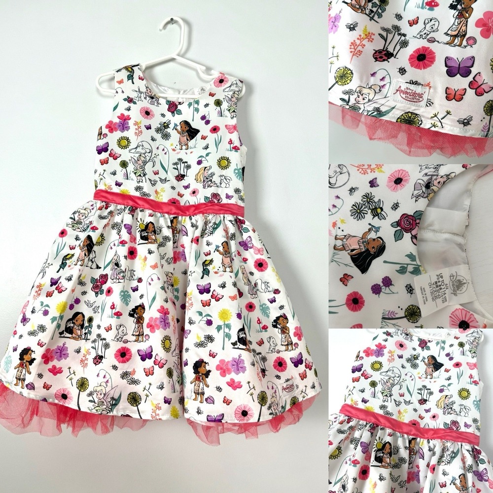 Disney Animators' Collection Dress  Girls size 5/6 sleeveless princesses Costume